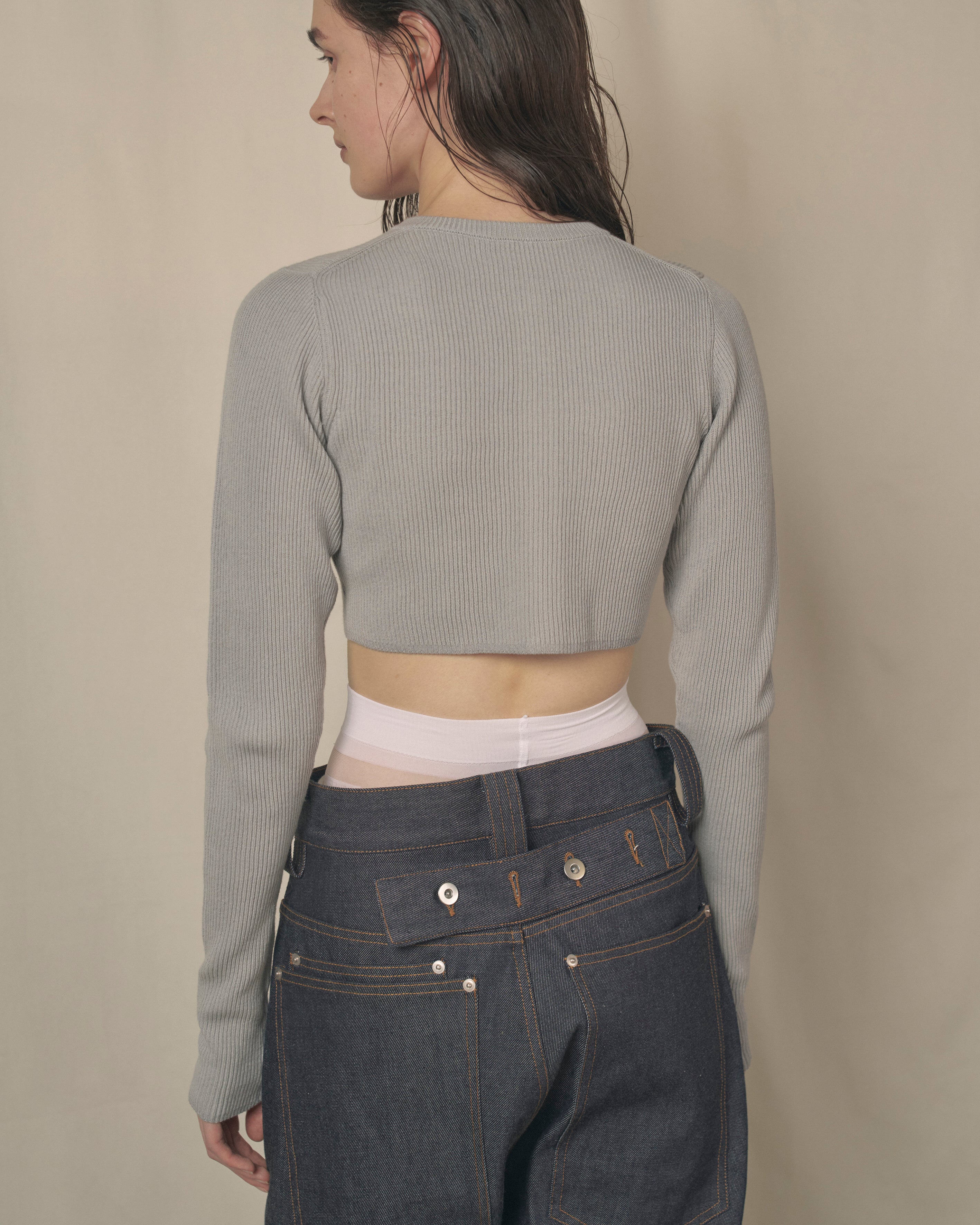 Minimal Rib Cardigan