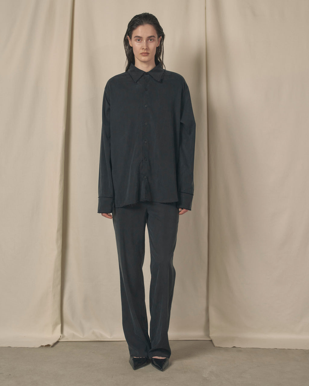 Raw Cupro Pants