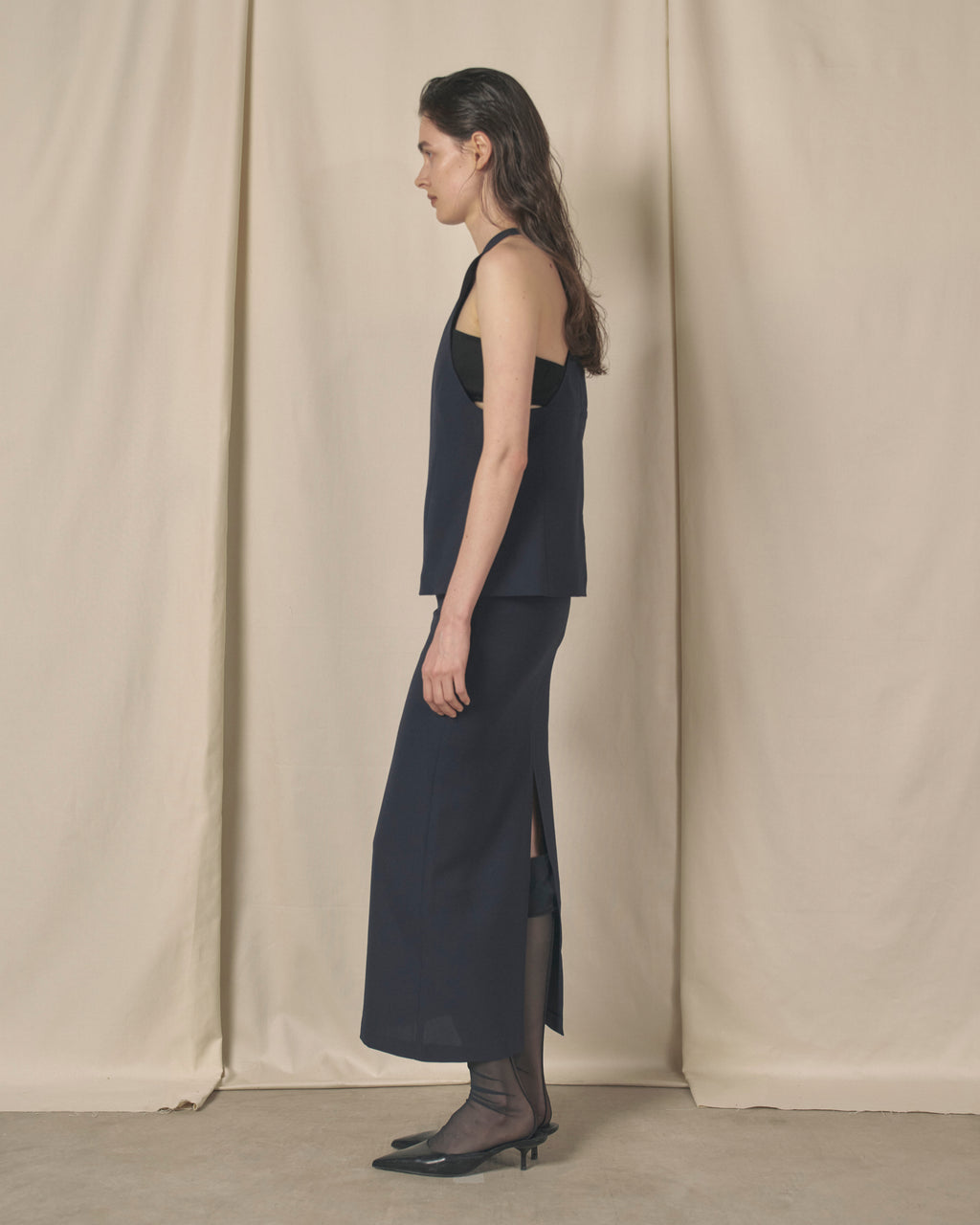 Line Halter Blouse