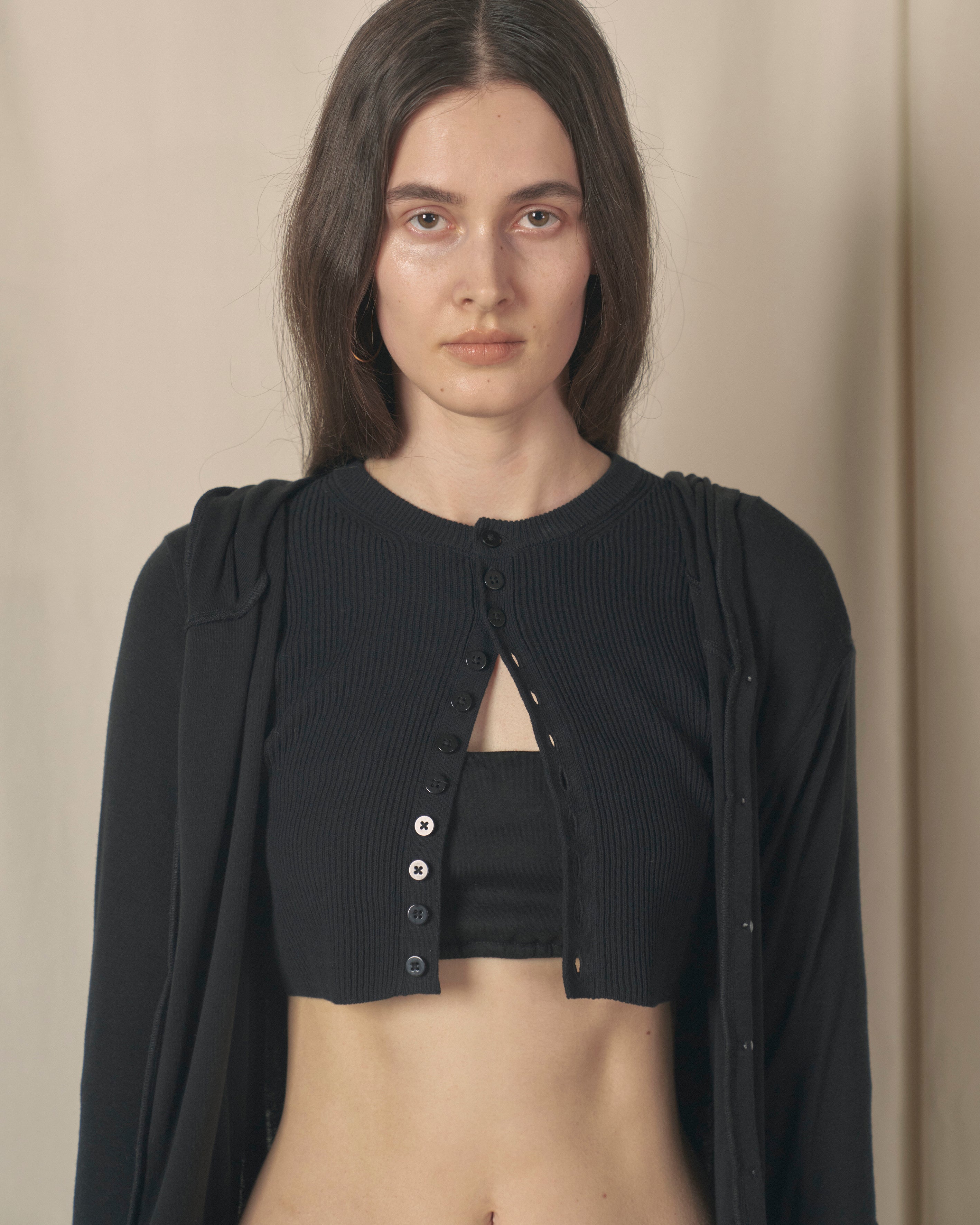 Minimal Rib Cardigan