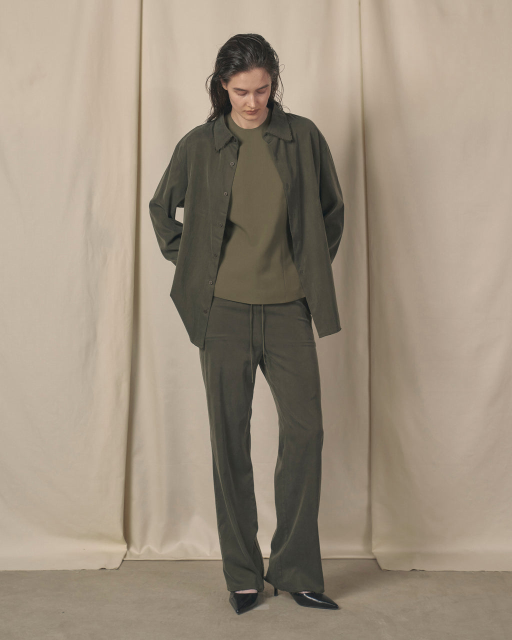 Raw Cupro Pants