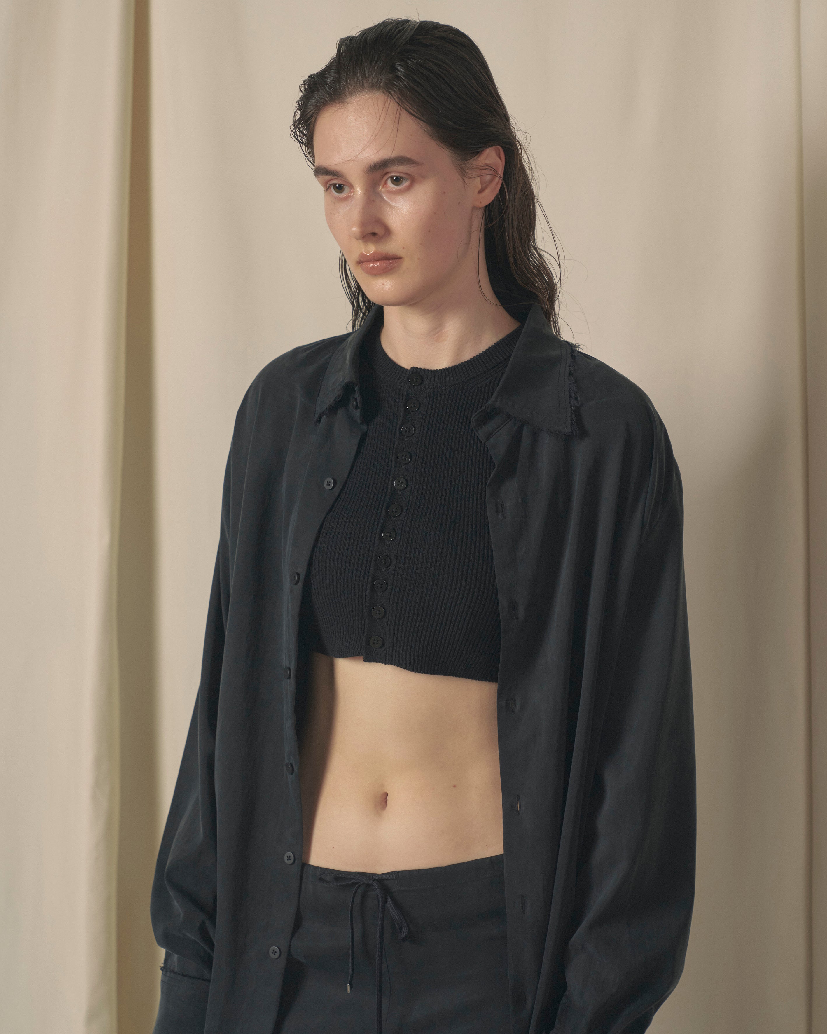 Minimal Rib Cardigan