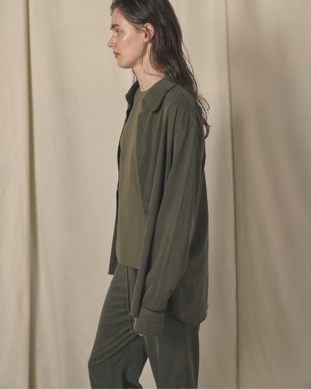 Raw Cupro Pants
