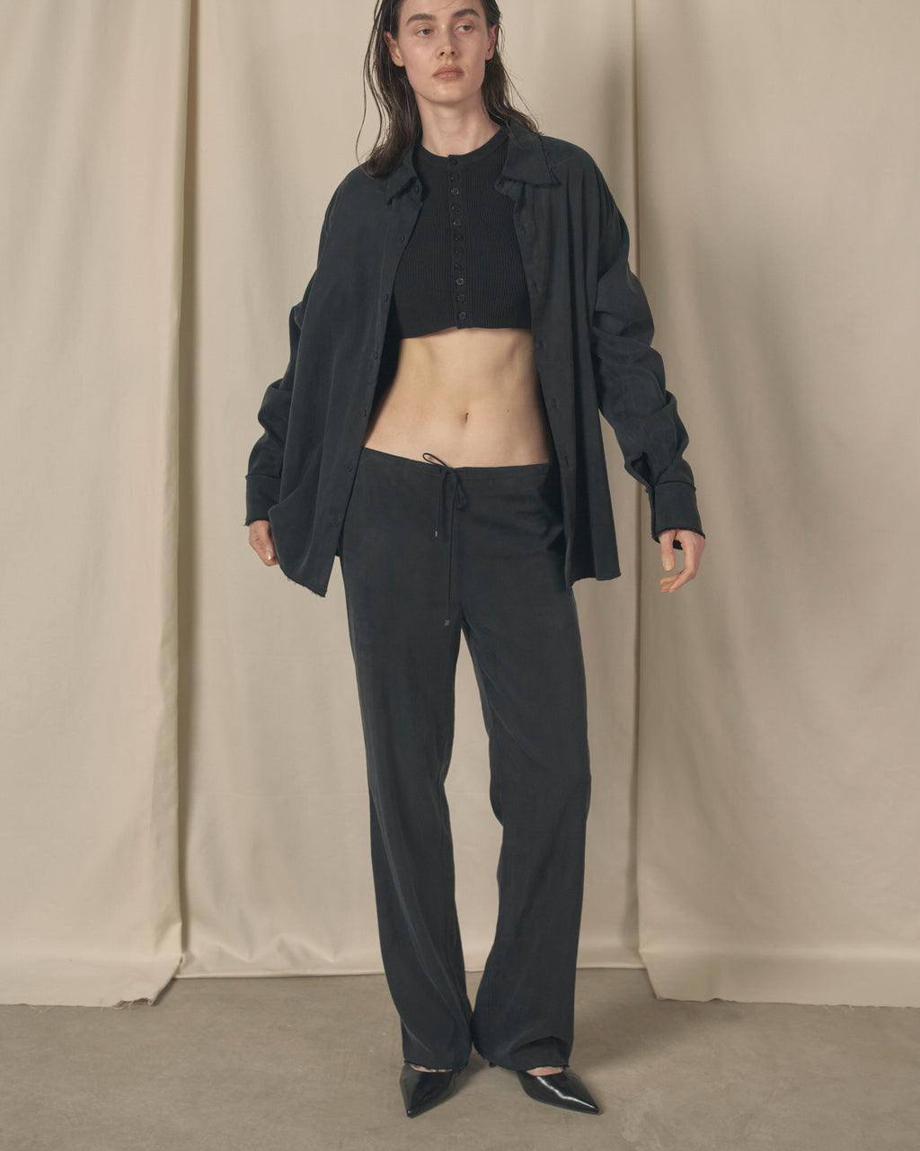 Raw Cupro Pants